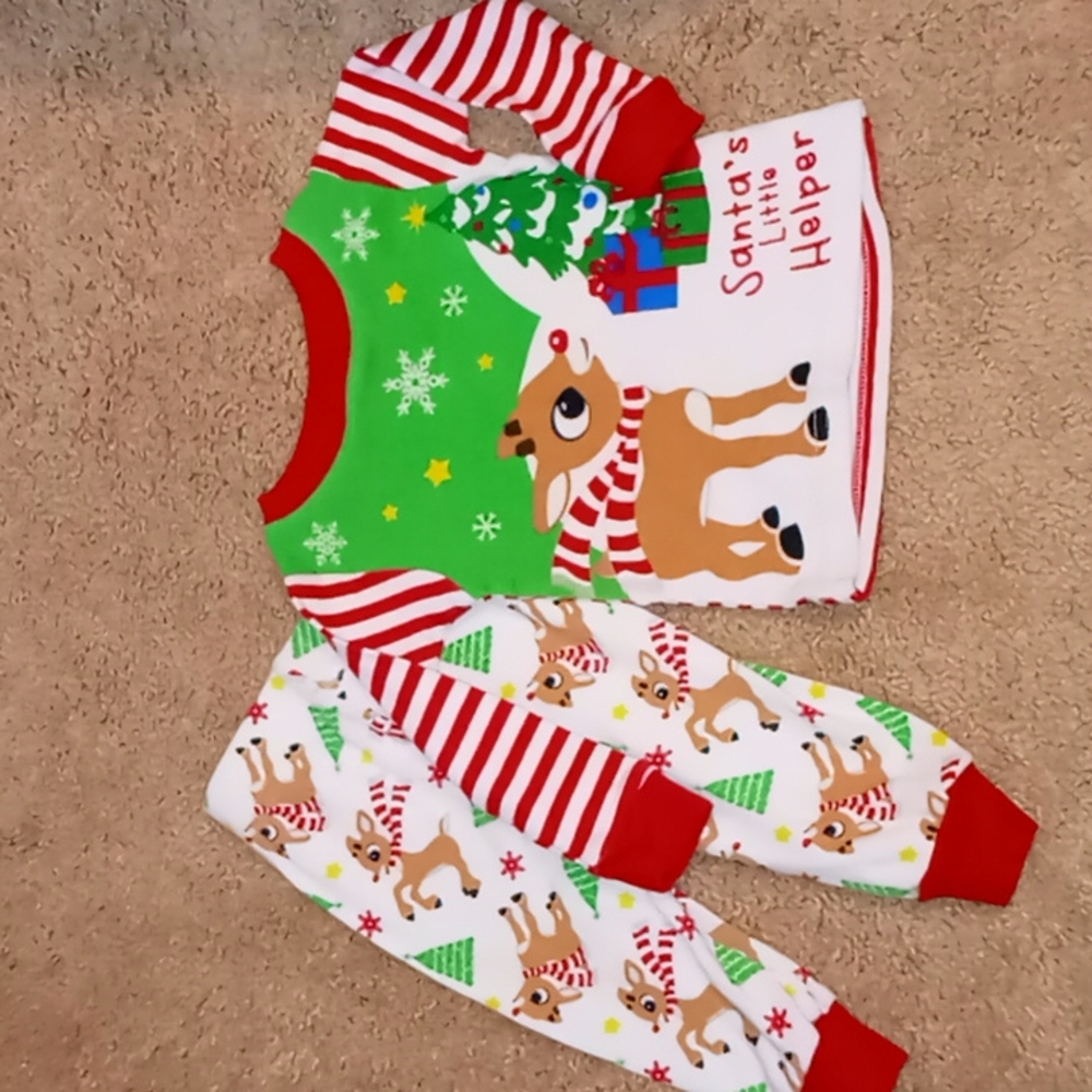 1️⃣ Baby Pajamas Rudolph 9 mos.